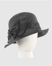 Max Alexander - Summer Black Cloche Hat