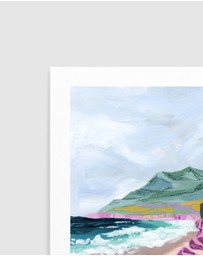 Olive et Oriel - Coastal Bluffs by Sarah Gesek Art Print