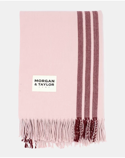 Morgan & Taylor - Sawyer Throw Blanket in Pink