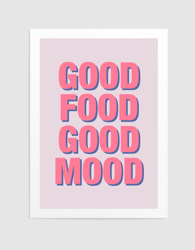 Olive et Oriel - Positive Vibes Meal by Athene Fritsch Art Print