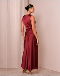 Azzurielle - Darsha Blouson Maxi Dress