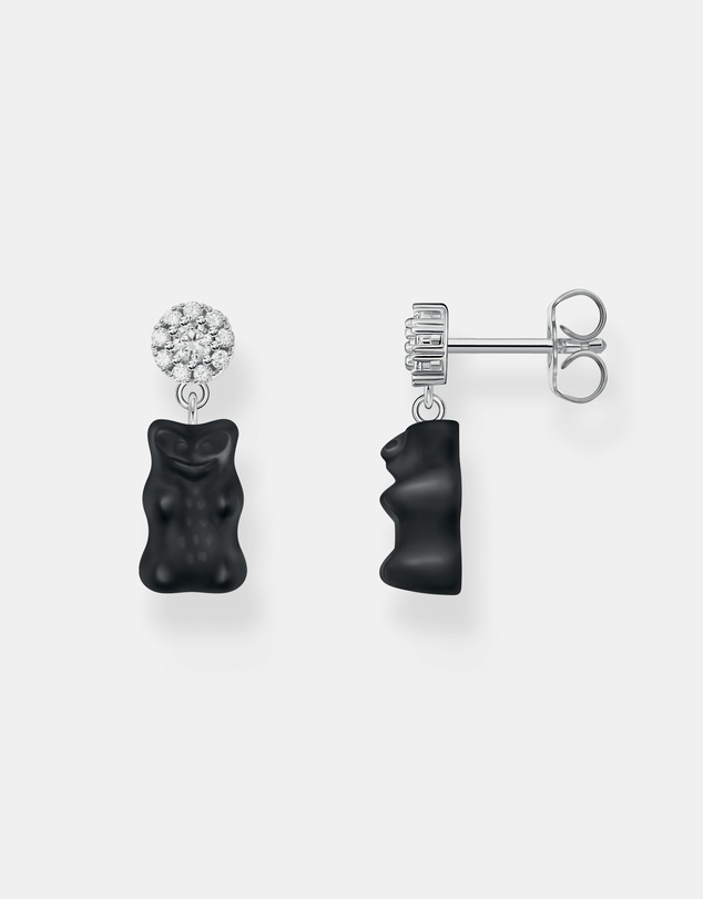 THOMAS SABO - THOMAS SABO Ear Studs with Black Goldbears