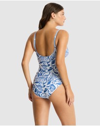 Sea Level Australia - Reef Cross Front Scoop Back One Piece