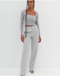 Style Addict - Crop Square Neck Top