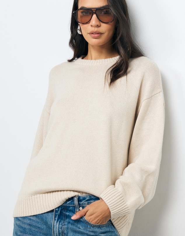 AERE - Nola Oversized Cashmere Blend Knit Jumper