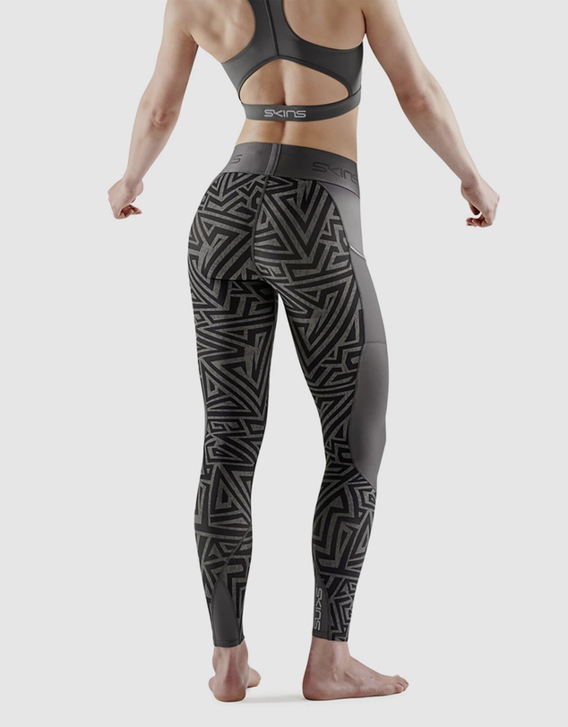 SKINS - SKINS Compression Women's Series-3 Clothing Long Tight Charcoal Angle