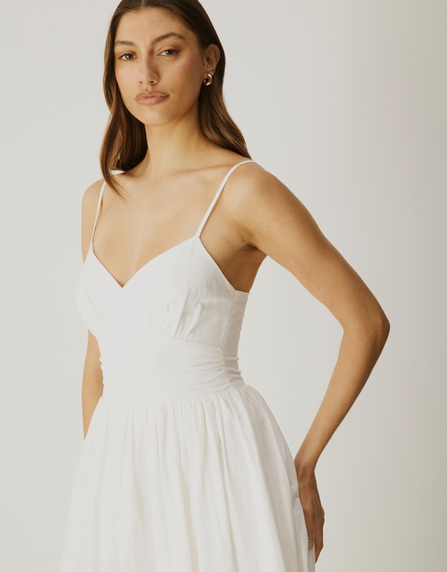 Atmos&Here - Sammy Linen Blend Midi Dress