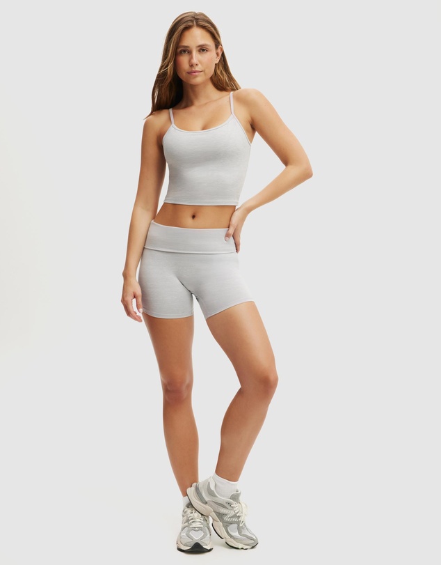 Cotton On Body Active - Ultra Soft Roll Over Shortie Shorts