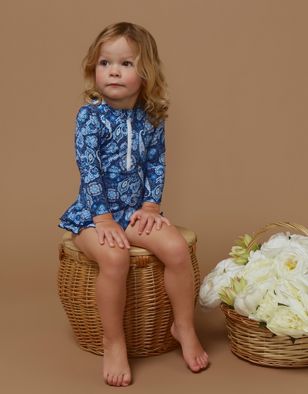 Aqua Blu Kids - Laurel Long Sleeve One Piece - Babies