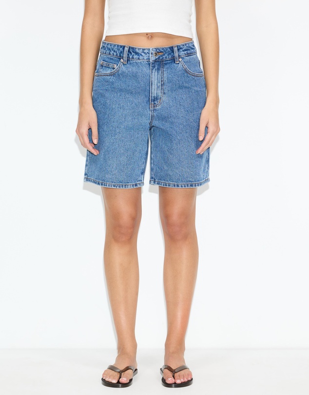Dazie - El Paso Mid Thigh Denim Shorts