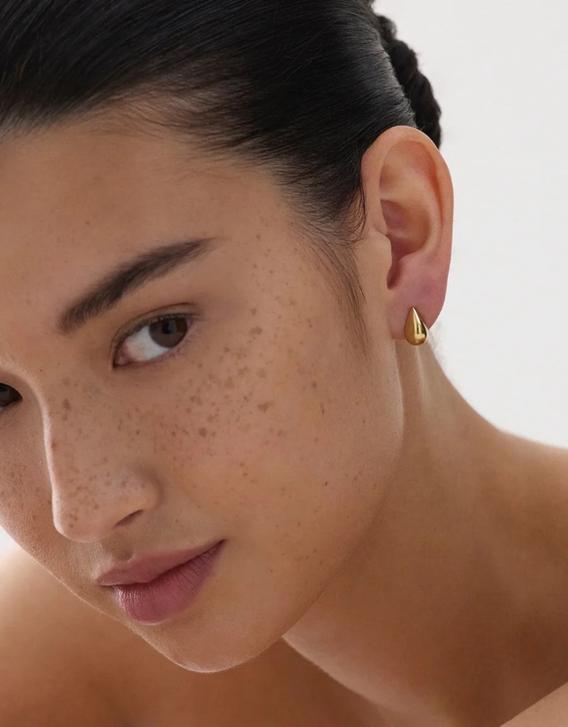 Najo - Liora Yellow Gold Stud Earring