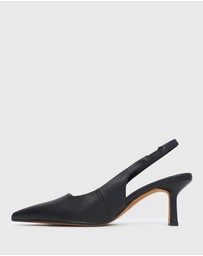 Betts - Wider Fit Jerry Slingback Stiletto Heel Pumps
