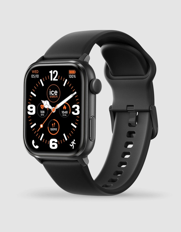 Ice-Watch - Ice smart 3.0 1.78 Amoled GPS Black Silicone Strap Watch