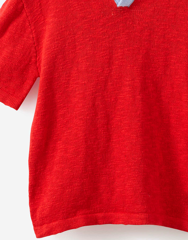 Cotton On Kids - Oversized Colour Block Knit Polo