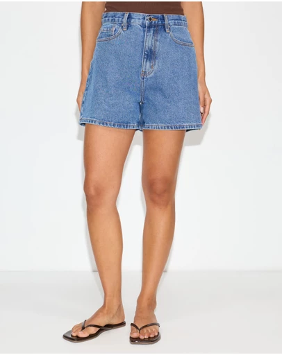 Dazie - Azure Denim Shorts