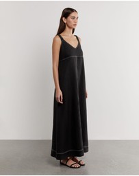 Jag - Sara Linen Midi Dress