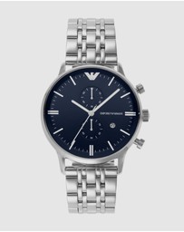 Emporio Armani - Silver Tone Chronograph Watch