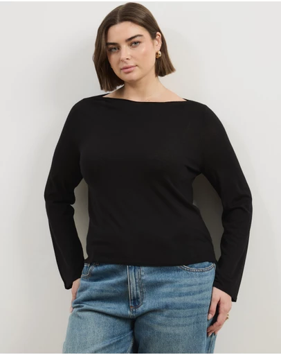 Atmos&Here Curvy - Bella Fine Knit Top
