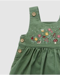 Purebaby - Embroidered Corduroy Pinnie -Kids-Babies