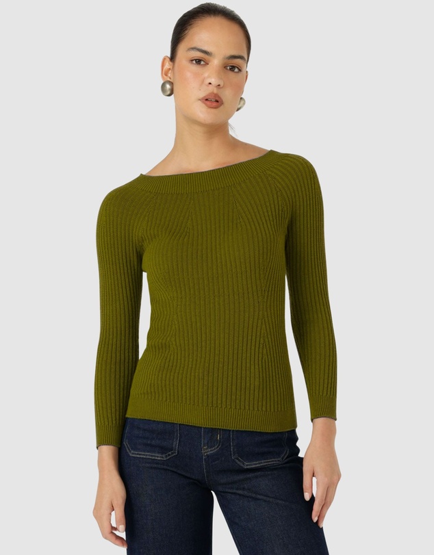 SACHA DRAKE - Claire Knit In Olive