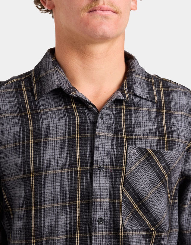 Volcom - Mens Heavy Twills Flannel Long Sleeve Shirt