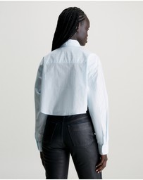 Calvin Klein Jeans - Cropped Cotton Poplin Shirt