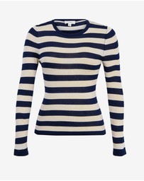 Forcast - Lana Stripe Knit Top