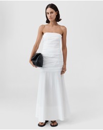 St. Agni - Gathered Strapless Longline Dress