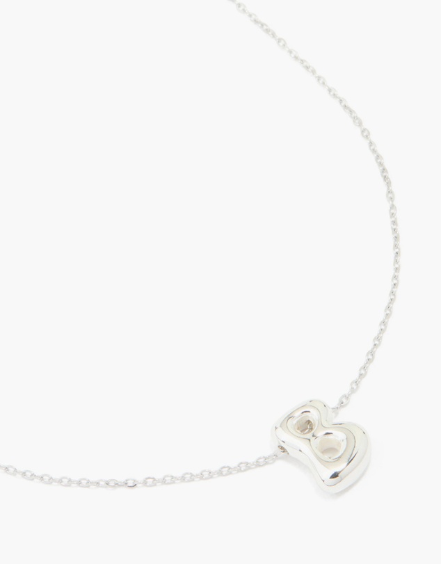 Lovisa - Waterproof Stainless Steel Large Bubble Letter B Necklace