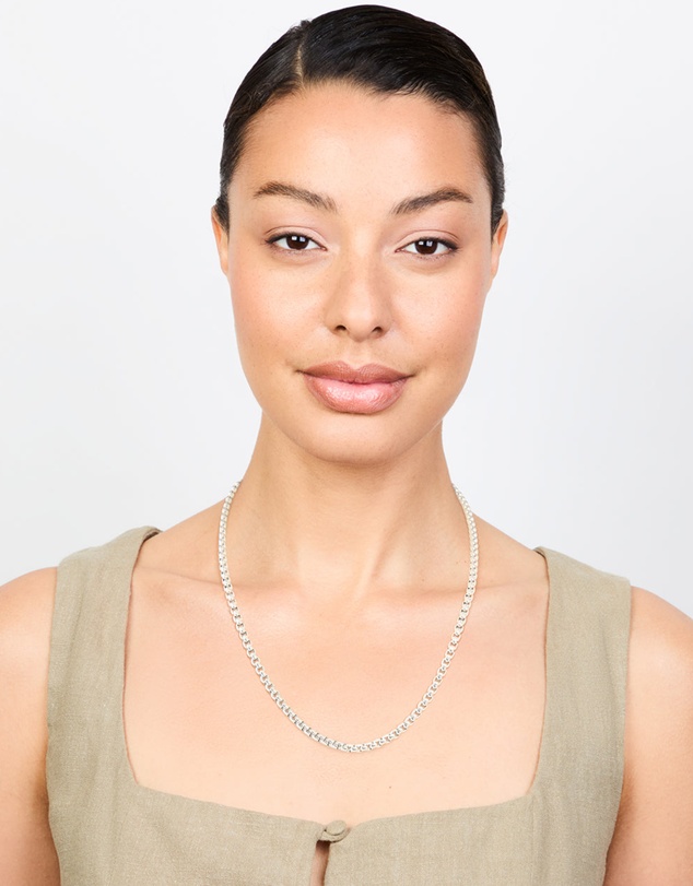 Lovisa - Waterproof Stainless Steel Round Box Chain Short Necklace