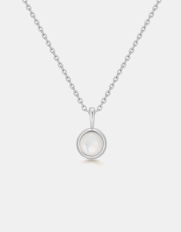 Ania Haie - Ania Haie Silver Mother of Pearl Pendant Necklace