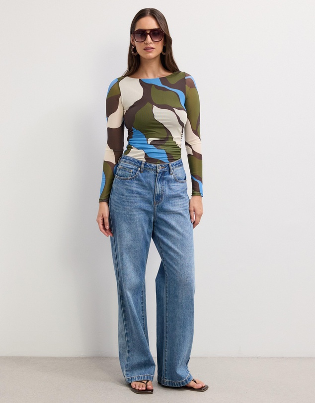 The Fated - Jasmine Mesh Long Sleeve Top