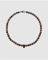 Philipp Plein - PLEIN ELITE IP Gun Tiger Eye Necklace