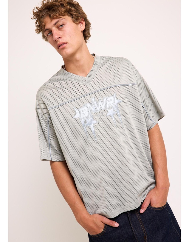 Black Noise White Rain - Asteroid Jersey T-Shirt