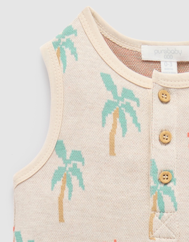 Purebaby - Jacquard Onesie -Kids-Babies