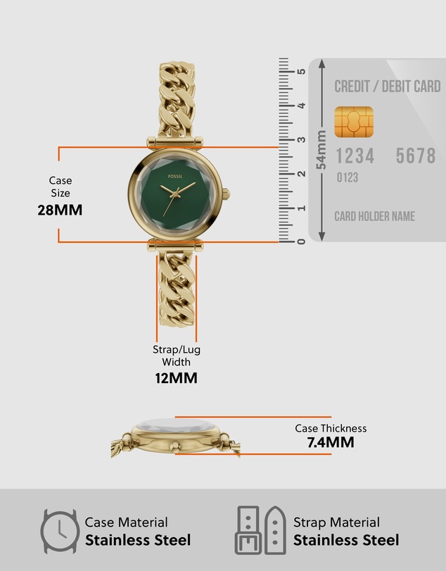 Fossil - Carlie Gold Analogue Watch
