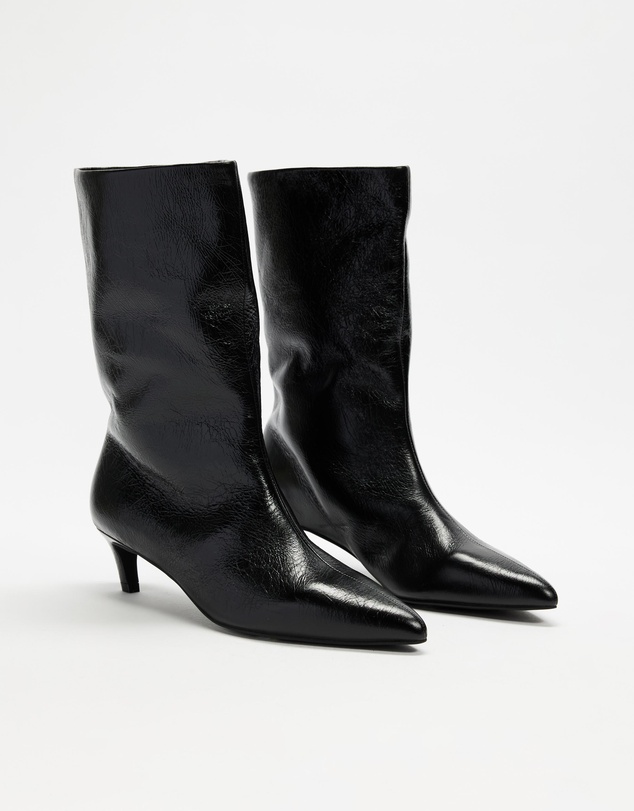 AERE - Nara Leather Heeled Boots