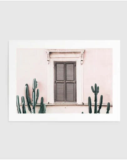 Olive et Oriel - La Casa Rosa Art Print