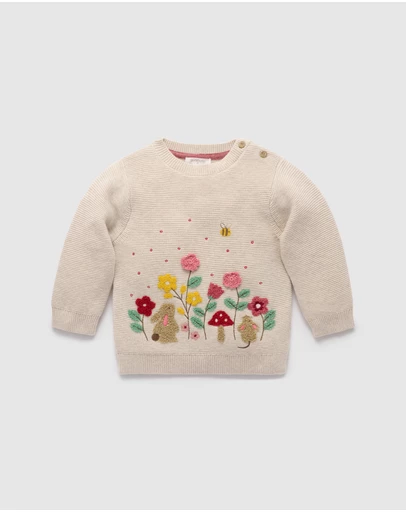 Purebaby - Woodland Jumper -Kids-Babies