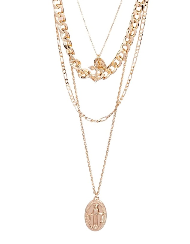 Lovisa - Gold Multi Layered Pendant Necklace