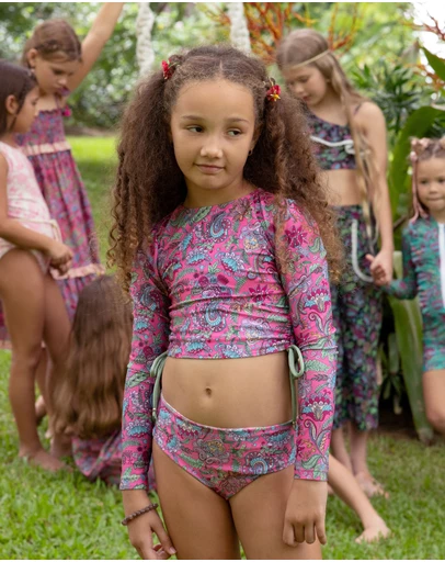 Olga Valentine - Long Sleeve 2-Piece Swim Set
