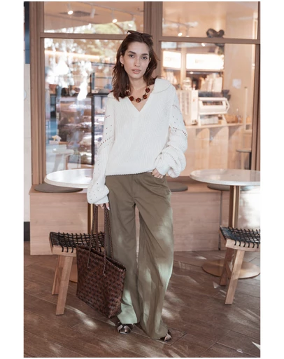 Petal & Pup - Brynn Straight Leg Pants - Khaki