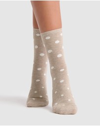 Levante - 3 Pack Gigi Spot Crew Sock