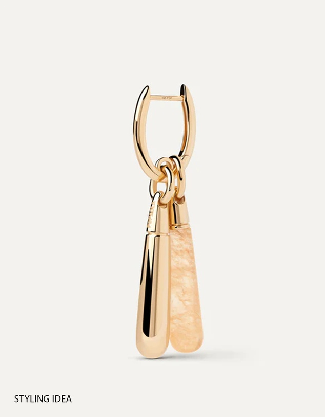 PDPAOLA - Yellow Aventurine Large Drop Pendant
