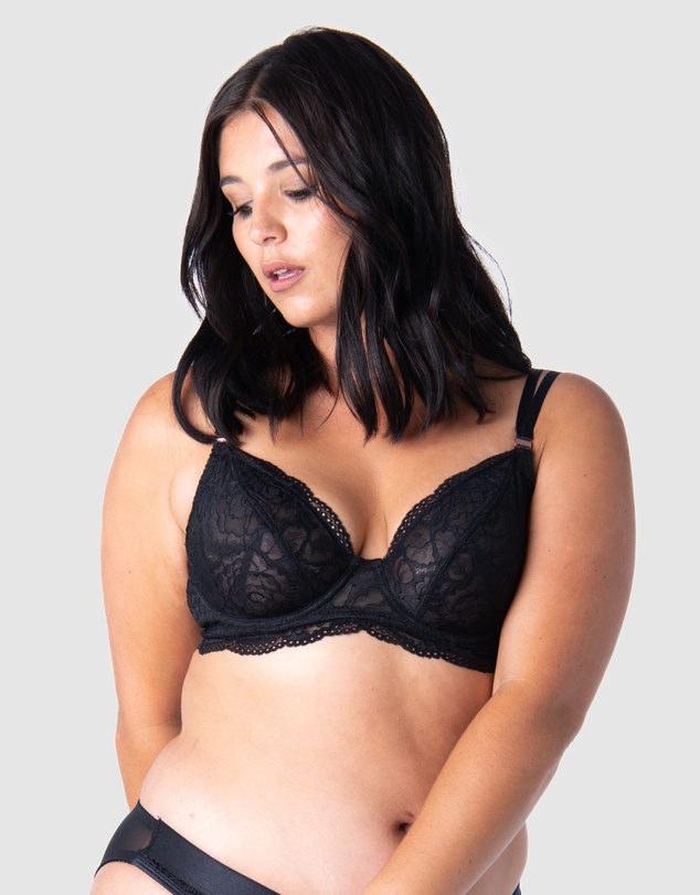 Hotmilk Maternity Lingerie - Heroine Plunge Nursing Bra - Flexiwire