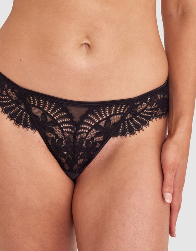 Bras N Things - Madhvi Brazilian Knicker - Black