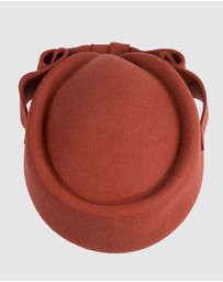 Max Alexander - Felt Rust Pillbox Hat