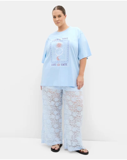 City Chic - Tarot Oversized Cotton Tee
