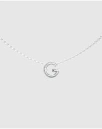 GUESS - Silver-Tone G Crystal Necklace