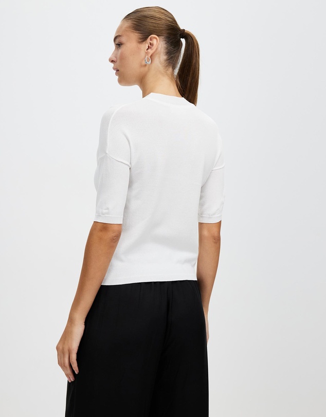 White By FTL - New Jewel Knit Top